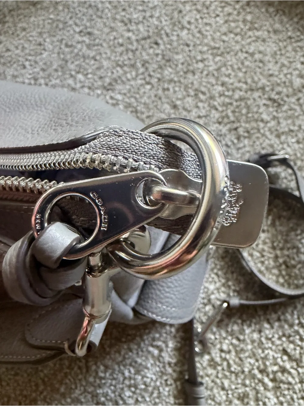 Coach pebbled leather